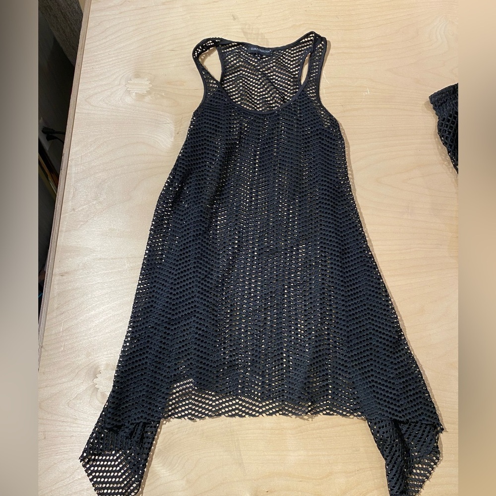 Club Z Collection Black Mesh Swim Cover-Upsize Small (HE)
